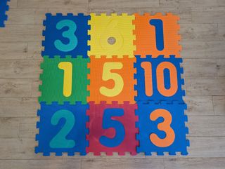 Tappeto puzzle numeri bimbi