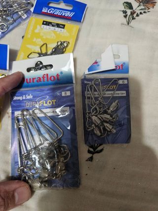 Lote giratorios y grilletes pesca