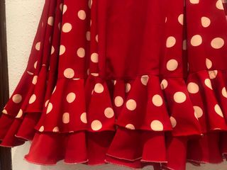 Traje Flamenco lunares rojo-blanco