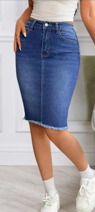 Falda vaquera azul