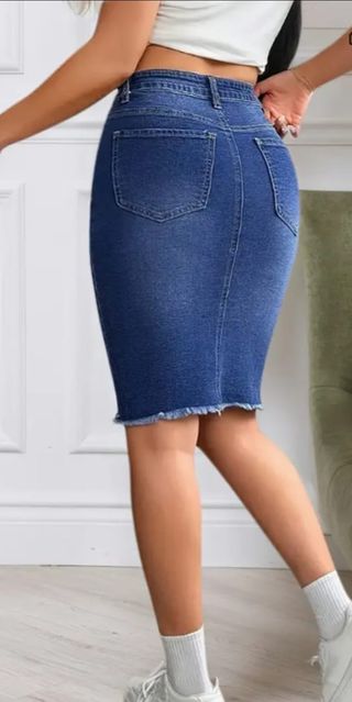Falda vaquera azul