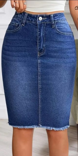 Falda vaquera azul