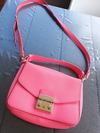 Borsa Furla rosa a tracolla