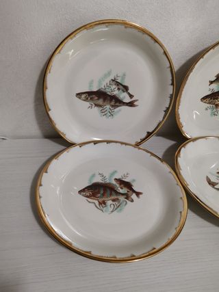 6 Piatti Vintage Pesci