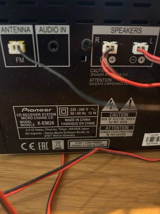 Minicadena Pioneer negra