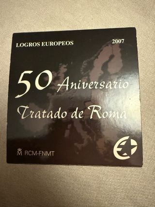 Moneda 10€ plata 50 Aniversario tratado de roma