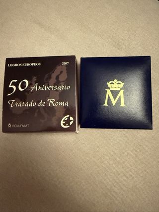 Moneda 10€ plata 50 Aniversario tratado de roma