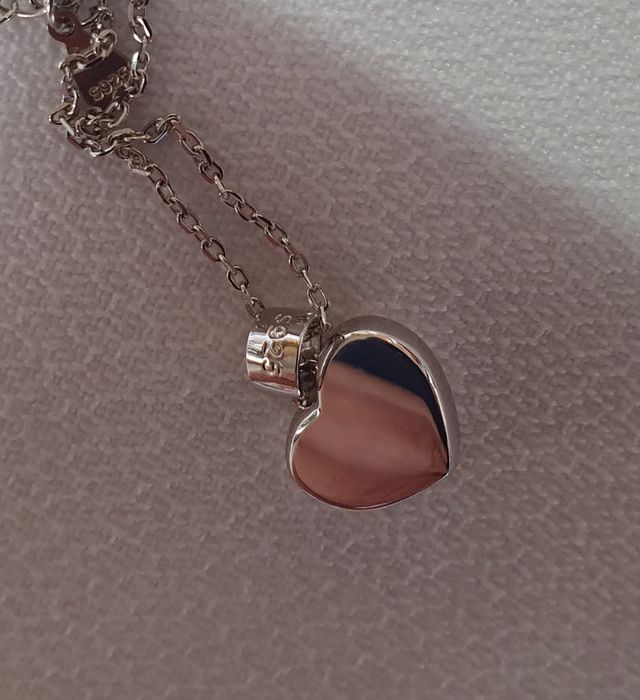 Colgante ORO BLANCO CORAZÓN