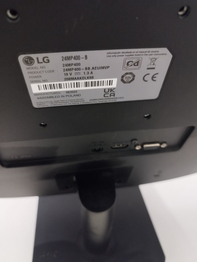 Monitor LG 22" Negro