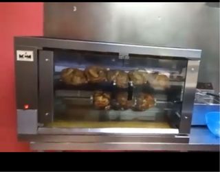 Asador de pollos 2 fuegos