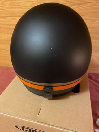 Casco DMD Moto Vintage Negro Mate (S)
