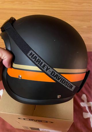 Casco DMD Moto Vintage Negro Mate (S)
