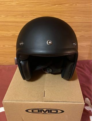 Casco DMD Moto Vintage Negro Mate (S)