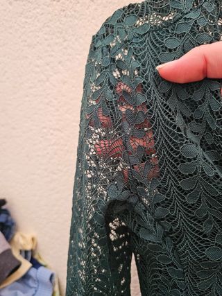 Body Primark encaje verde oscuro XS