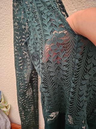 Body Primark encaje verde oscuro XS