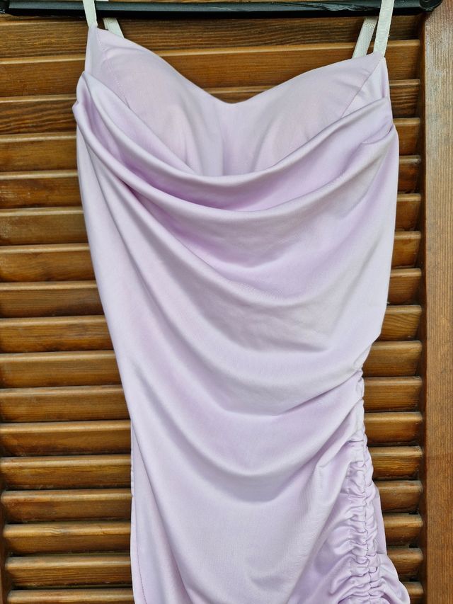 Vestito lungo lilla, tg XS