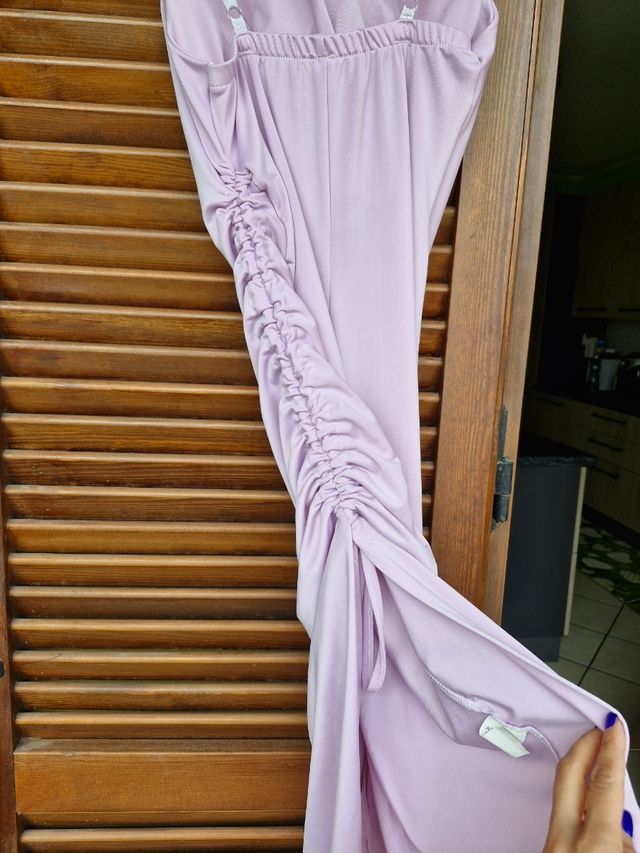 Vestito lungo lilla, tg XS