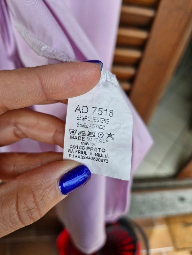 Vestito lungo lilla, tg XS