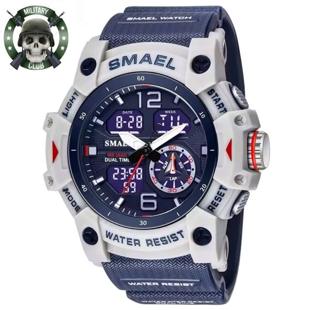 Reloj Militar Dual Display, Antishock, Antirayones