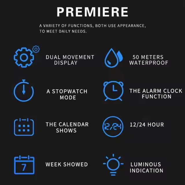 Reloj Militar Dual Display, Antishock, Antirayones