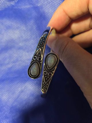 Pulsera Plata Opalina Ajustable