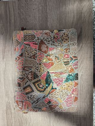 Bolso de mano multicolor