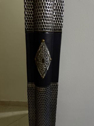 Espejo marroquí negro y plata