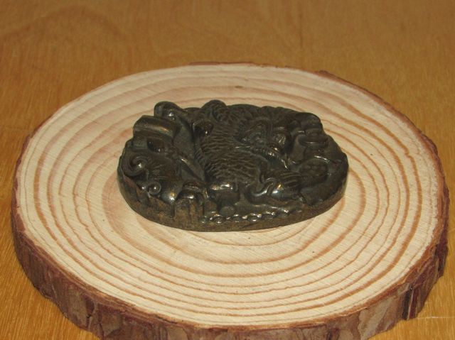 Colgante oriental pirita león kilin foo fu china