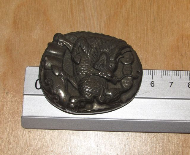 Colgante oriental pirita león kilin foo fu china