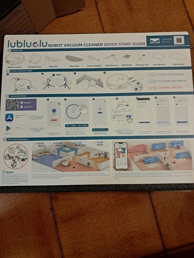 Robot aspirapolvere Lubluelu