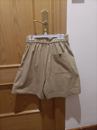 Shorts beige mujer talla S