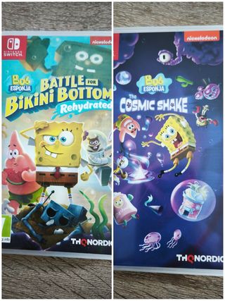 2x Juegos Switch Bob Esponja
