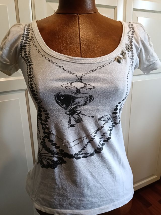 Camiseta blanca c/estampado