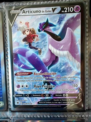 Carta Pokémon Articuno de Galar V TG16