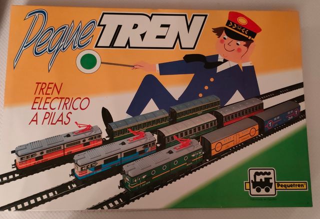 Tren eléctrico Pequetren a pilas de segunda mano por 50 EUR en