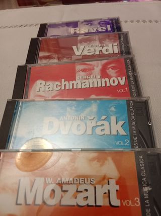5 CDs Música Clásica: Ravel, Verdi, Rachmaninov, D