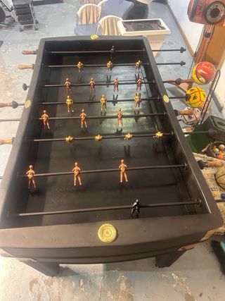 Futbolín antiguo restaurado