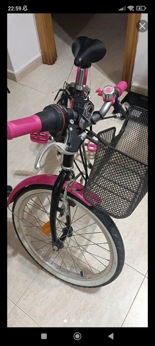 Bicicleta infantil rosa