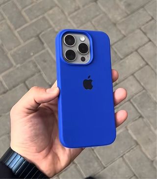 Funda silicona iPhone 16 Pro Azul