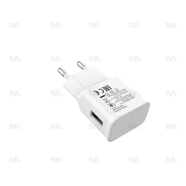 Adaptador de viaje 15W blanco