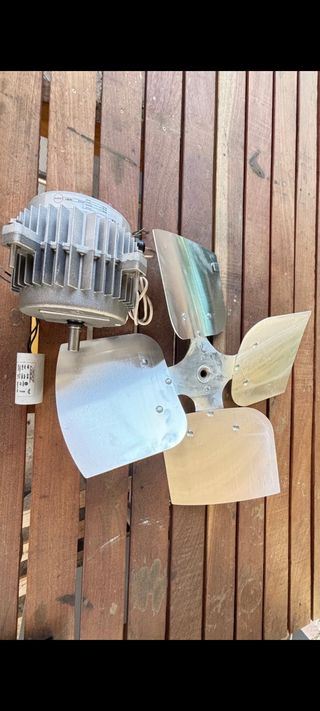 Ventilador industrial - Motor y aspas