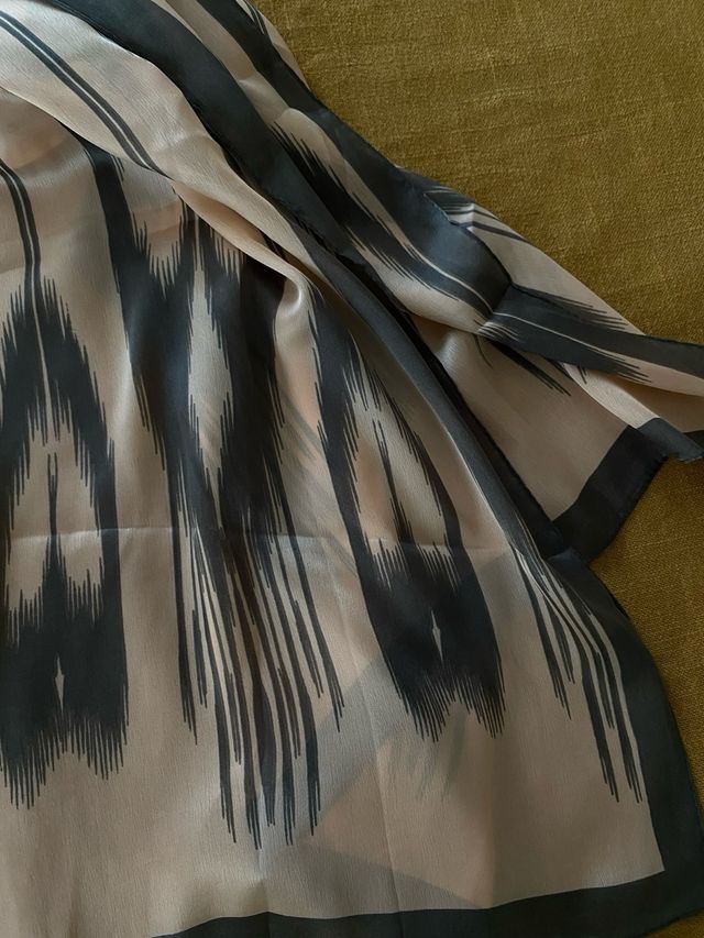 3 Fulares: Gris, Morado y Rosa con Gris