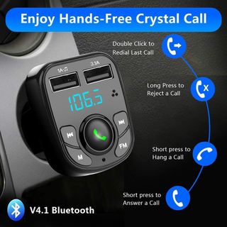 Transmisor FM Bluetooth MKOIJN coche