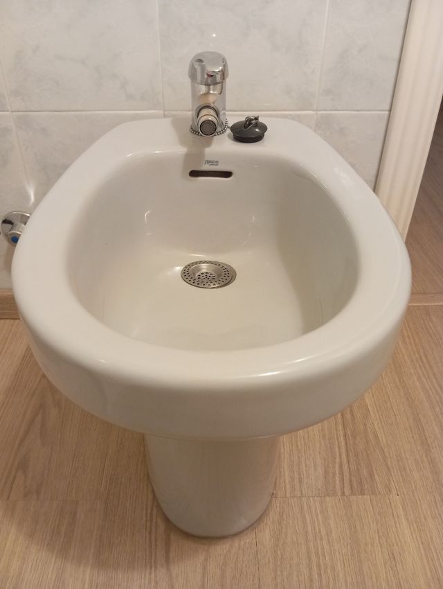 Lavabo, bidé e inodoro Roca gris porcelana