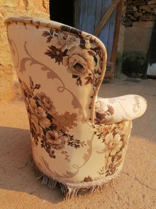 Butaca floral vintage