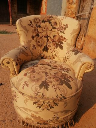 Butaca floral vintage