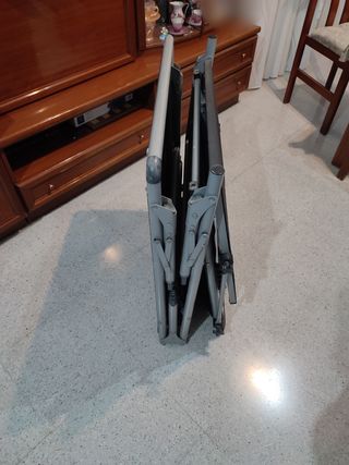 Tumbona playa gris plegable