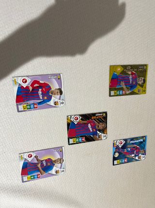 5 Cromos FC Barcelona - Piqué, Pedri...