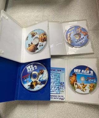 Pack DVD Ice Age 1,2 & 3 + Scrat