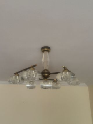 Lámparas retro vintage cristal